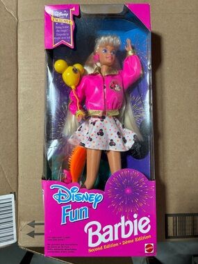 Mattel Barbie Disney Fun - Hot Pink Jacket & White Minnie Dot Skirt 11650 NIB